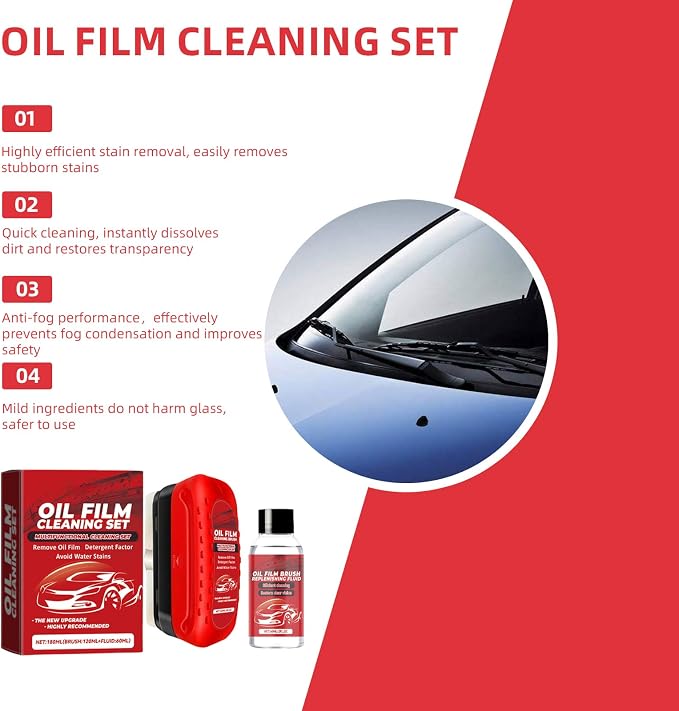 Oil Film Cleaning Brush for Car Windows, Automotive Oil Film Cleaning Brush - Image 4