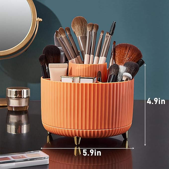 Diesisa 360 Rotating Makeup Brush Organizer - Image 6