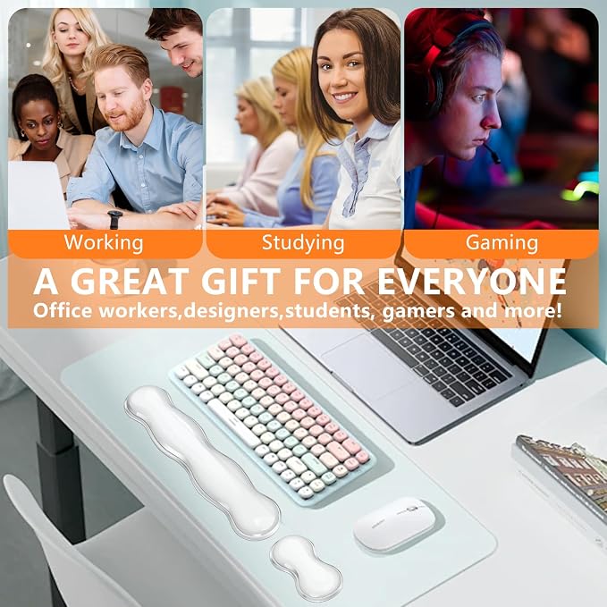 Gel Keyboard Wrist Rest, Cute Wrist Support and Arm Support Keyboard Rest - Image 7