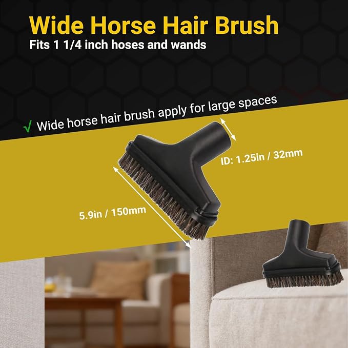 Vacuum Attachments Accessories Cleaning Kit Brush Nozzle Crevice Tool - Image 3