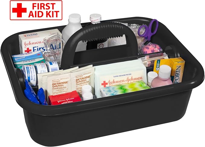 Akro-Mils 09185 Plastic Tote Tool & Supply Cleaning Caddy - Image 7