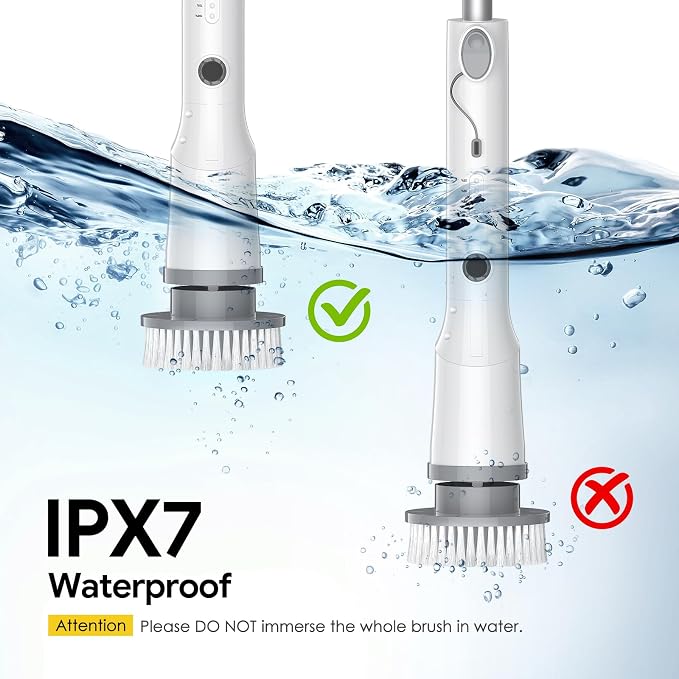 Electric Spin Scrubber, 2026 New Cordless Cleaning Brush, Shower Cleaning Brush - Image 4
