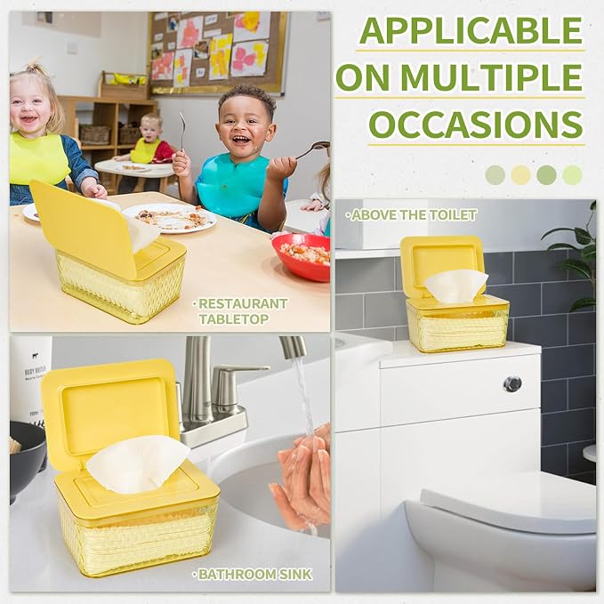 Wipes Dispenser, One-Handed Operation Wipe Holder - Image 6