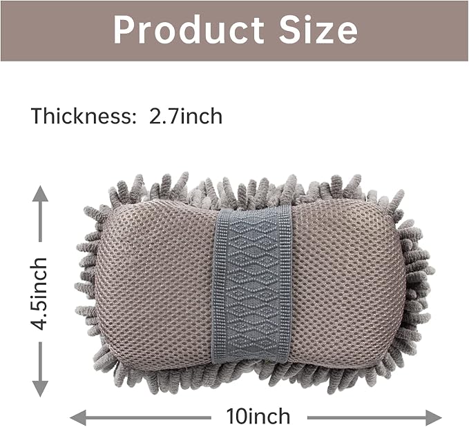 4 Pack Car Wash Mitt, BELPAIR Microfiber Sponge Cleaning Mitten - Image 7