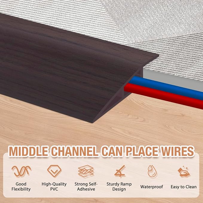 Floor Transition Strip Self Adhesive Vinyl Door Threshold - Image 3