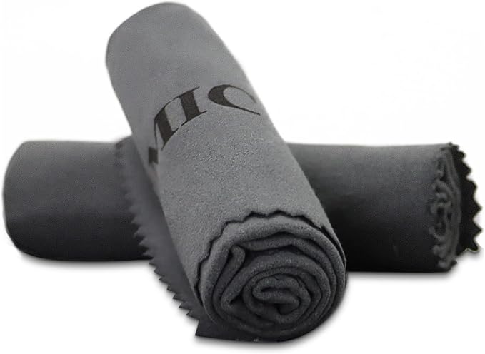 PINGMIC 2/5 Pack Silicon Gun Cleaning Cloth, Lint-Free Microfiber Gun Cloth by PINGMIC