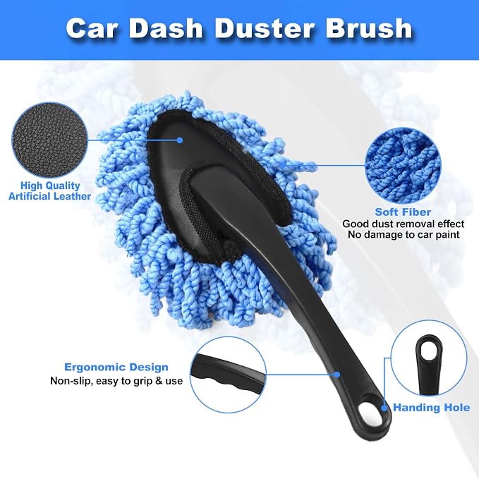 Windshield Cleaner Tool, Car Cleaning Kit Interior Cleaner, Car Detailing - Image 5