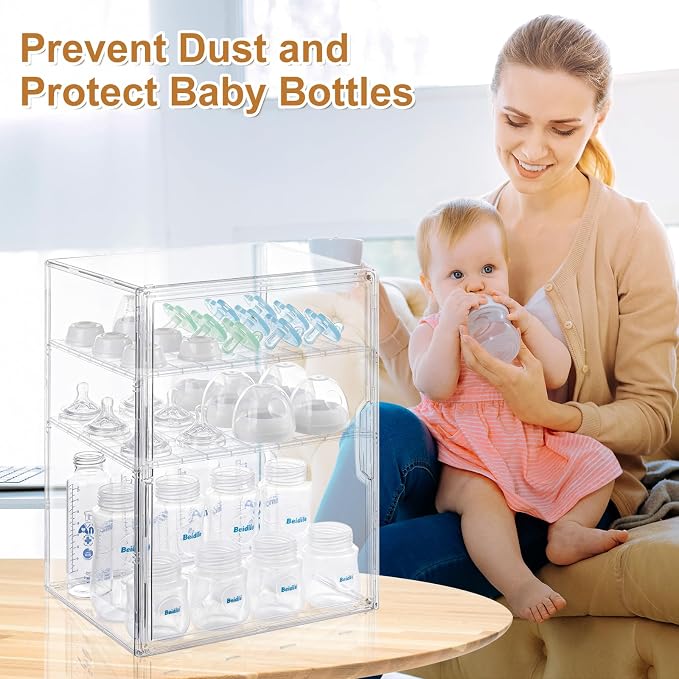 Baby Bottle Organizer – 3-Tier Bottle Storage Organizer Baby - Image 5