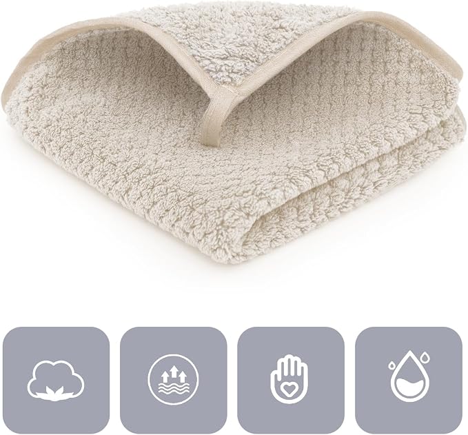 6 Piece Washcloth Set Set, 100% Microfiber - Image 2