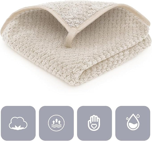 6 Piece Washcloth Set Set, 100% Microfiber - Image 2