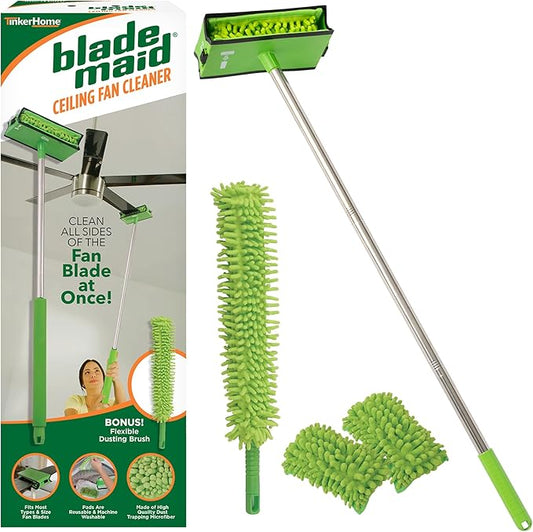 Blade Maid Ceiling Fan Blade Cleaner & Duster | Extendable Pole by BladeMaid