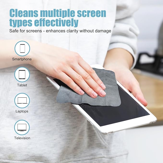TENOC 6 Pack Microfiber Cleaning Cloths - Image 4