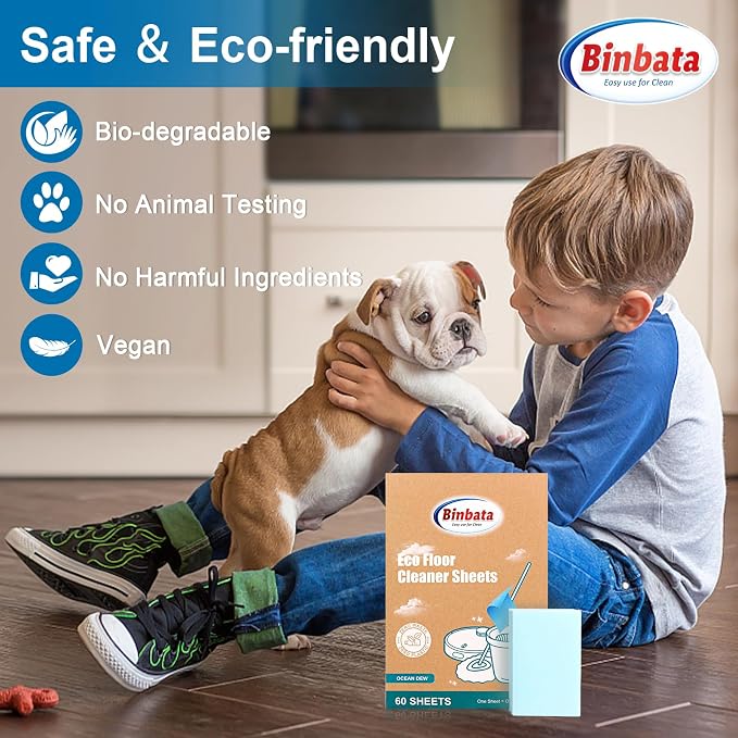Eco Floor Cleaner Sheets, Safe for Pets & Kids - Image 5