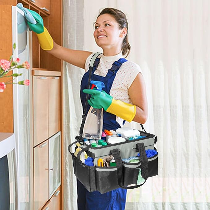Cleaning Bags for Housekeepers, Large Cleaning Supplies Organizer - Image 2