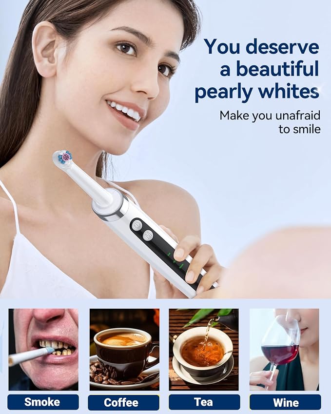 Tooth Polisher, Teeth Whitening Kit Teeth Stain Remover - Image 8