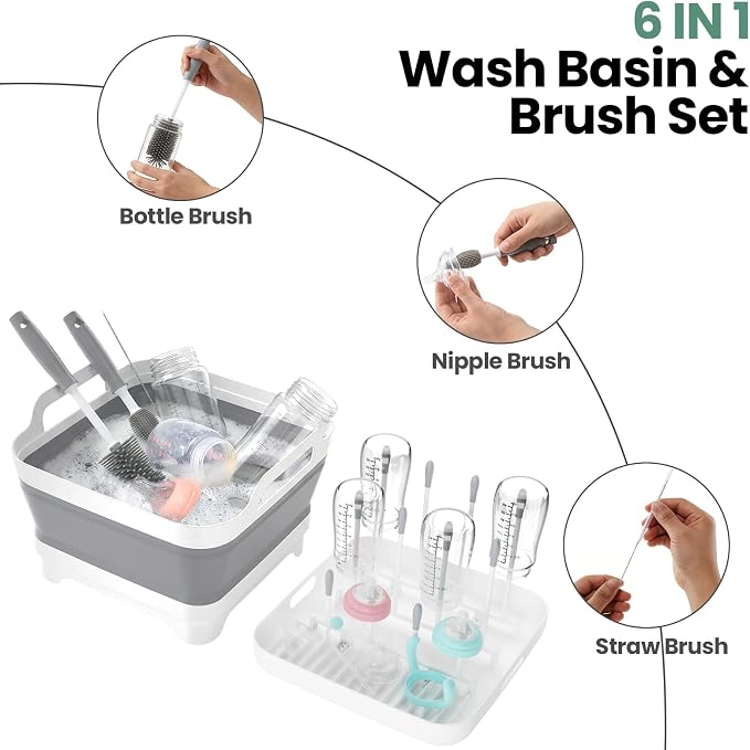 Collapsible Wash Basin for Baby Bottles - Image 3