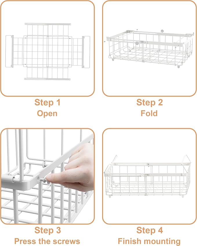 UMDONX 4 Pack Expandable Freezer Organizer Bins Large Freezer organizer Bins - Image 8