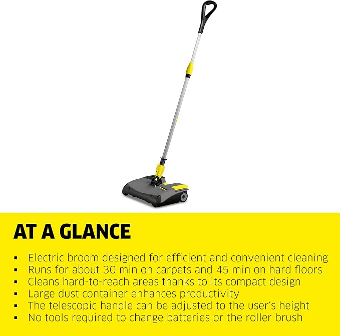 Kärcher EB 30/1 Commercial Electric Broom, Cordless Sweeper, Telescopic Broom - Image 2