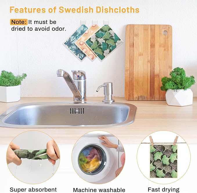 Lucomb 10 Pack Swedish Dishcloths - Image 4