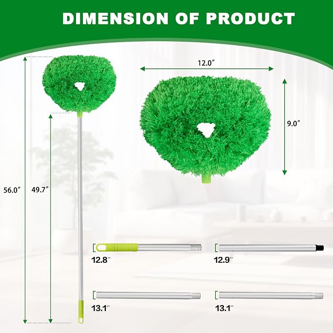 Ceiling Fan Cleaner Duster Reusable Microfiber Ceiling Fan Blade Cleaner - Image 6