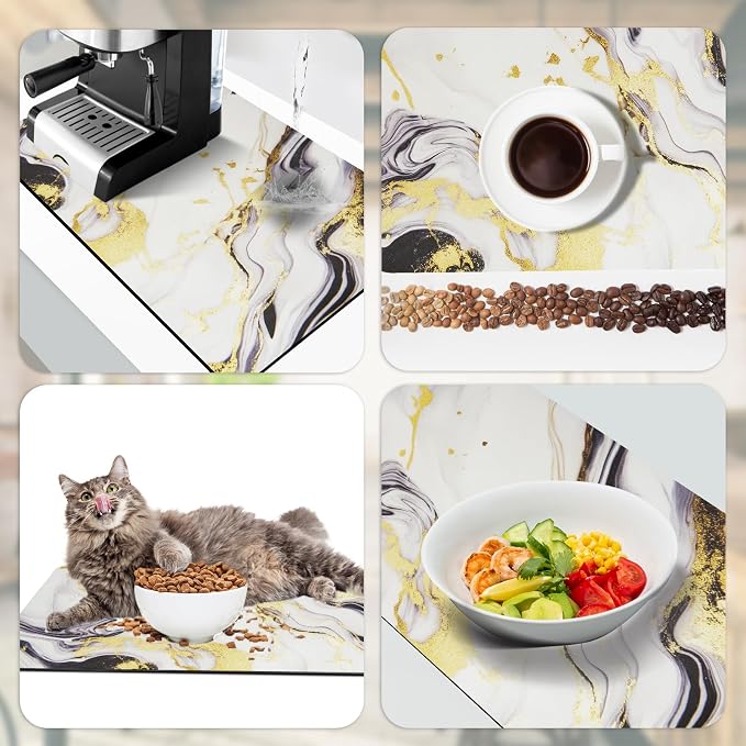 Sofort Dish Drying Mat for Kitchen Counter, Super Absorbent Drying Mats for - Image 5