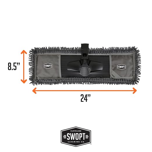 SWOPT 24” Microfiber Dust Mop Refill – Microfiber Cleaning Pads - Image 6