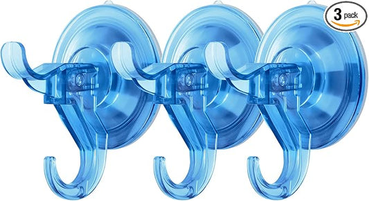 Antimbee 3 Pack Suction Hooks, Kitchen-Up to 11 lbs on Smooth Surface by Antimbee
