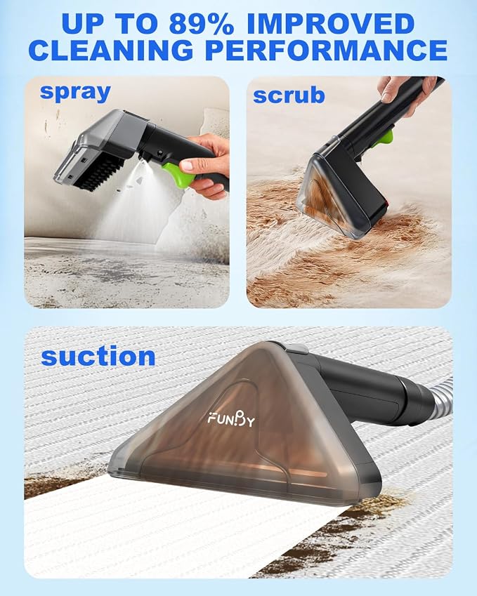 Portable Carpet Cleaner Machine, Carpet & Upholstery Cleaner Machine, 15KPA - Image 3
