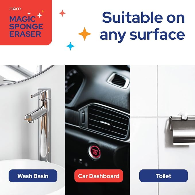 20 Pack Magic Sponge Cleaning Eraser, Melamine Foam Cleaning Pads, Sink & - Image 6