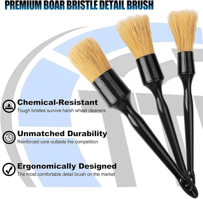 8Pcs Wheel Brush, Tire Brush, Wheel Cleaner Brush Set - Image 2