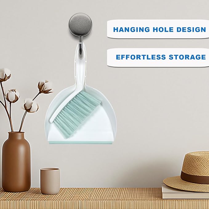Mini Broom and Dustpan Set Small Dust pan & Brush Set Portable Cleaning Tools - Image 4
