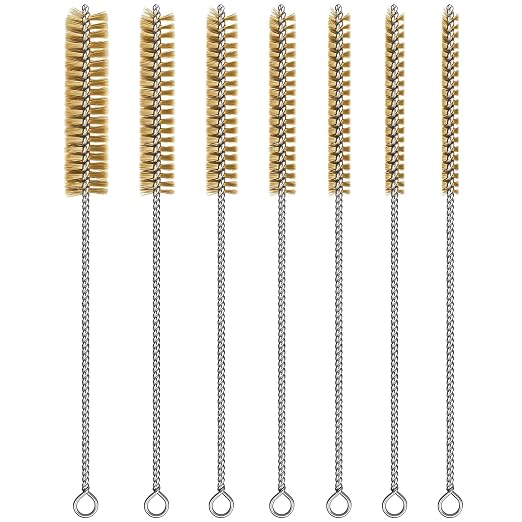 7pcs Brass Wire Brushes Set, 12 inch Pipe Cleaner Brush，Parts Cleaning Brush by Unknown