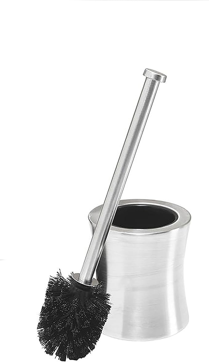 Bath Bliss Hour Glass Shape Weighted Bottom Toilet Brush & Holder Set, Heavy by BathBliss