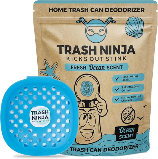 Trash Ninja Trash Can Deodorizer – Stick-On Air Freshener by EllisHarper
