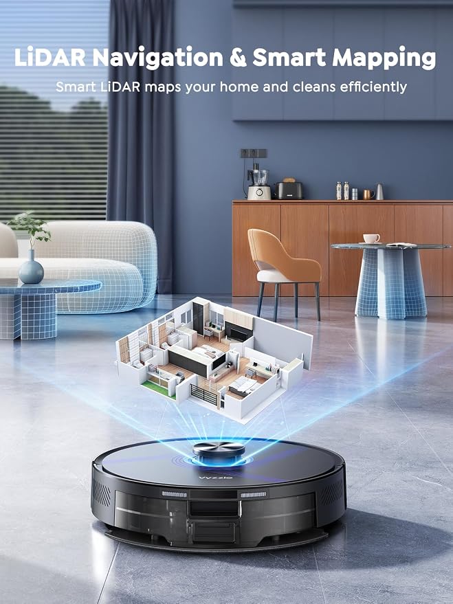 Vyzzle E20 Robot Vacuum and Mop, 60-Day Robot Vacuum Self Emptying, 5500Pa - Image 6