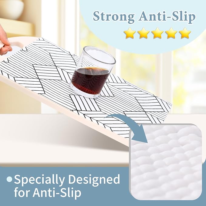 Shelf Liners for Kitchen Cabinets Non Adhesive Shelf Liner Paper Non-Slip - Image 5