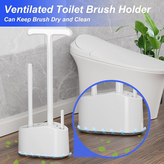 3 in 1 Toilet Brush and Plunger Set，Extended Handle Plunger, Heavy Duty Toilet - Image 7
