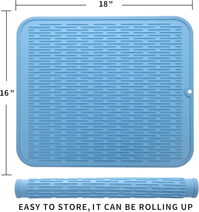 Silicone Dish Drying Mat for Multiple Usage, Easy clean, Eco-friendly, - Image 2