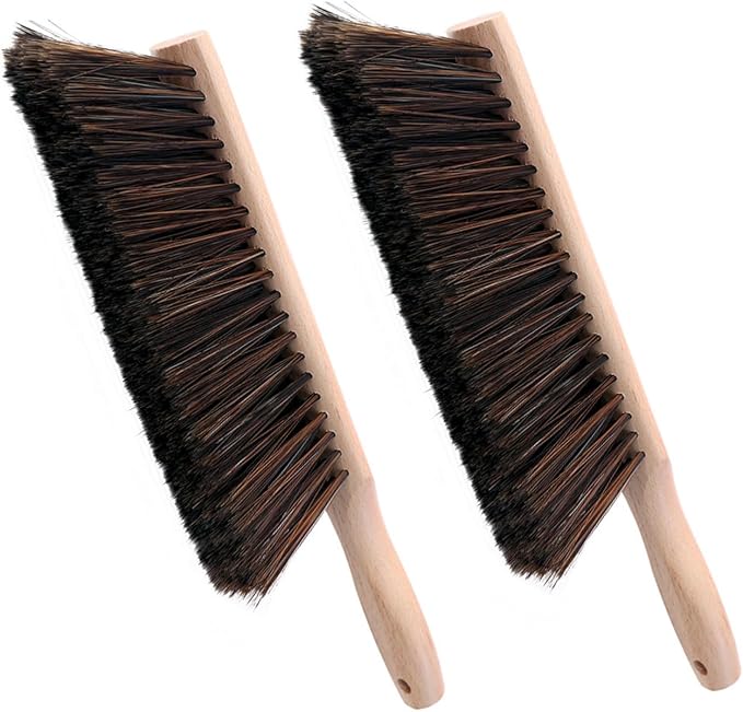 Soft Bristle Hand Brush Wooden Handle by OakartHome