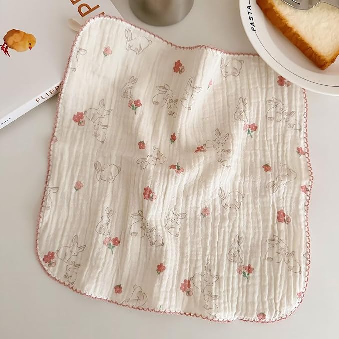 BuLuTu 4 Pack Sweet Floral Kitchen Dishcloths Dish Towels Reusable Cleaning - Image 4
