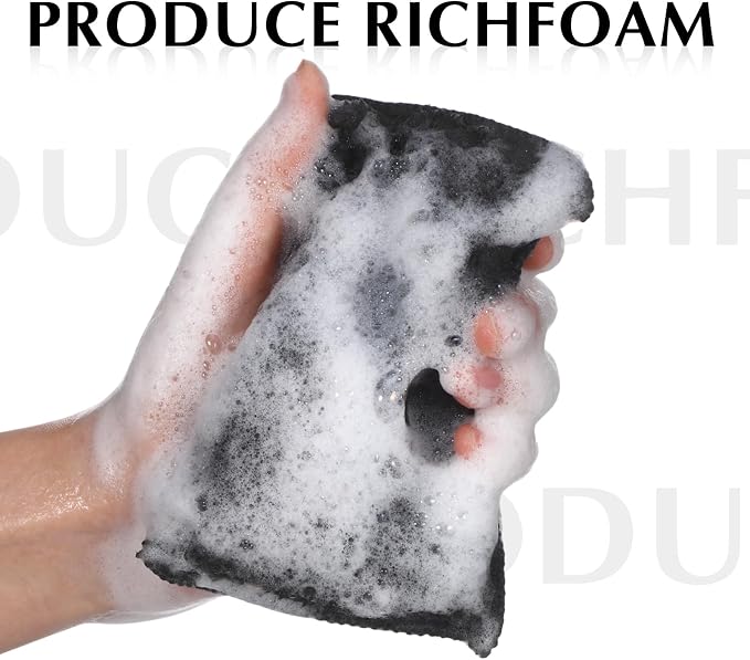 Mudder 12 Pcs Car Interior Scrubbing Sponge 5'' x 3'' Fiber Car Wax Applicator - Image 5