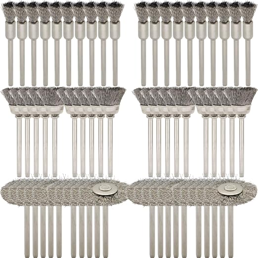 60-Piece Wire Brush Set by LingGan
