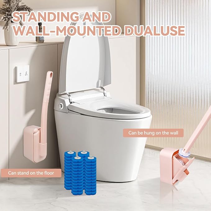 Disposable Toilet Brush Toilet Bowl Cleaner, Toilet Cleaning Supplies, Toilet - Image 3
