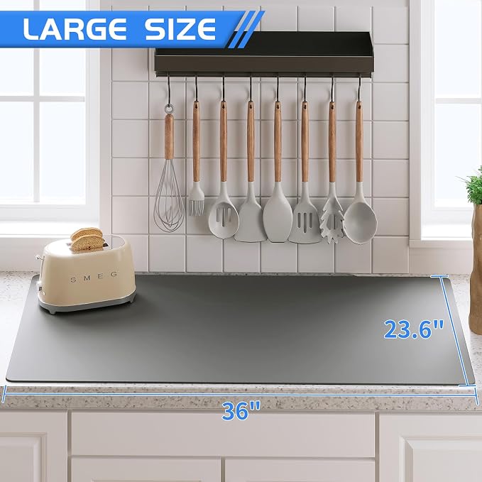 Warome Silicone Mats for Kitchen Counter, Extra Large Silicone Countertop - Image 4