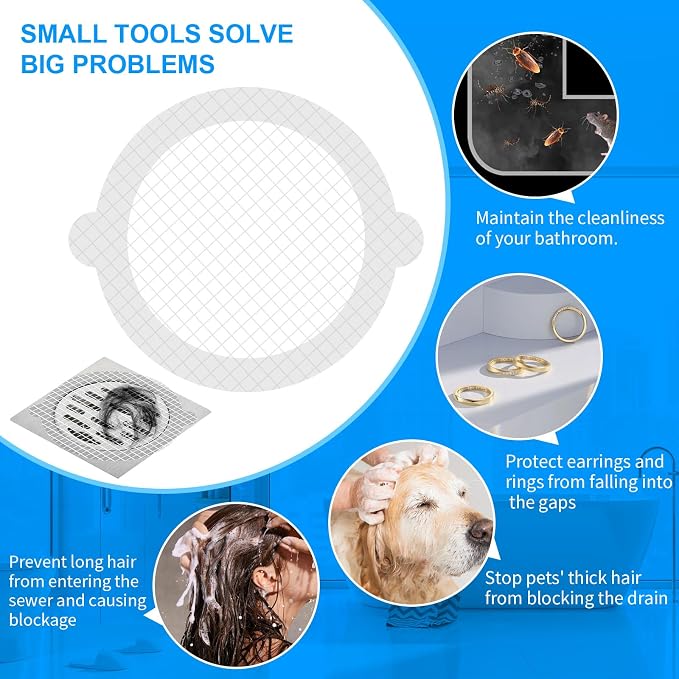 50pcs Disposable Shower Drain Hair Catcher Hair Trap - Image 5