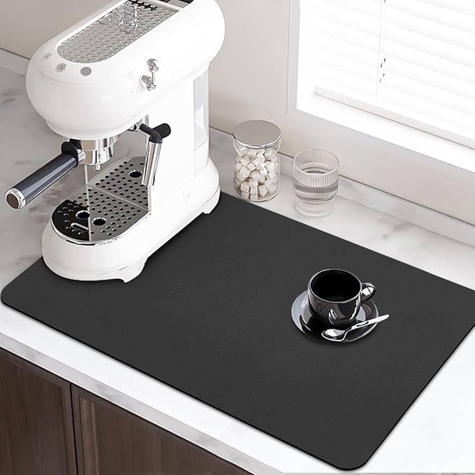 LOPNUR Kitchen Dish Drying Mat, Super Absorbent Dish Drying Pad, Diatomite - Image 2