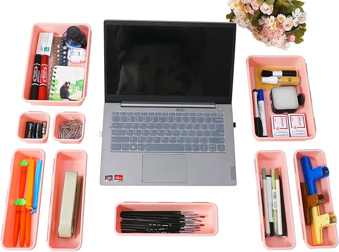 15 PCS Interlocking Desk Drawer Organizer Separator - Image 7