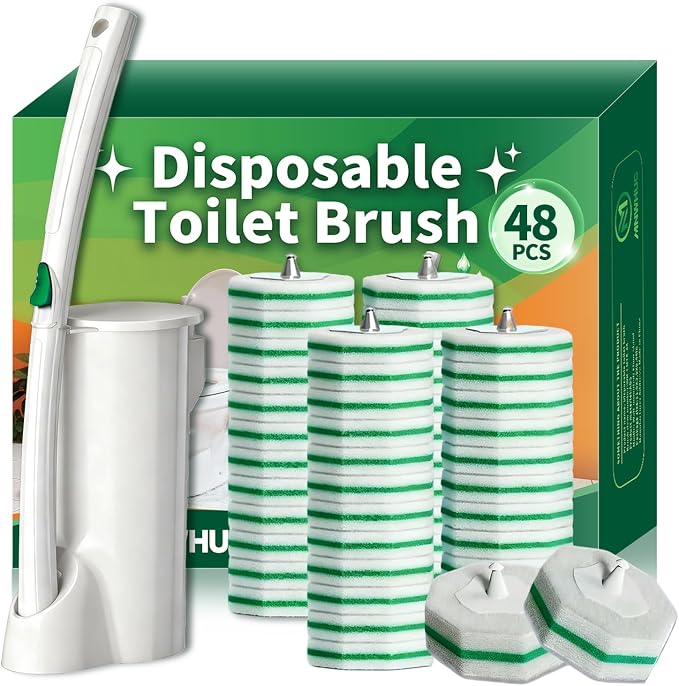 Disposable Toilet Brush, Toilet Bowl Cleaning System by Unknown