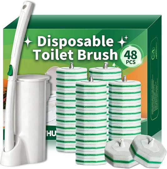 Disposable Toilet Brush, Toilet Bowl Cleaning System by Unknown