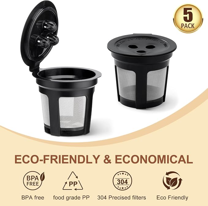 5 Pack Ninja Reusable Coffee Pods: Reusable K Cups - Image 7